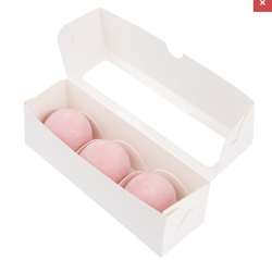 Изображение Коробка для 3 моти с ложементами 19*5,5*5,5 см, белая